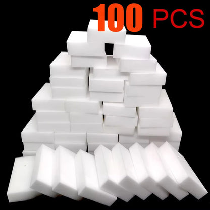 1-100pcs Magic Melamine Sponge Kitchen Sponge Eraser Magic Sponge Cleaner Dishwasing Sponge for Home Bathroom Cleaning Tools…