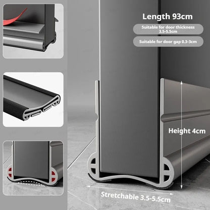 Flexible Door Bottom Sealing Strip Door Gap Soundproofing Wind and Dust Proof Weather Strip Under Door Draft Stopper Tape -…