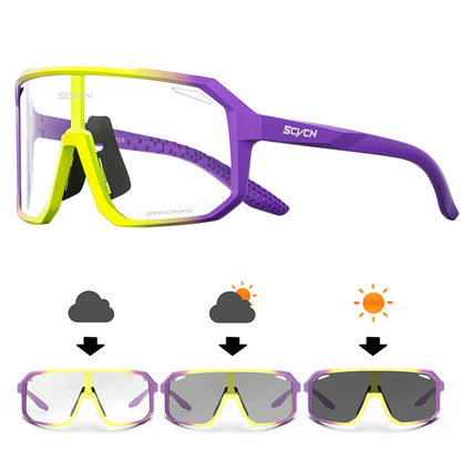 Cycling Glasses Photochromic Sunglasses Men Women Mountain Bike Road Eyewear New Bicycle Riding Outdoor Sports Hiking Goggle…