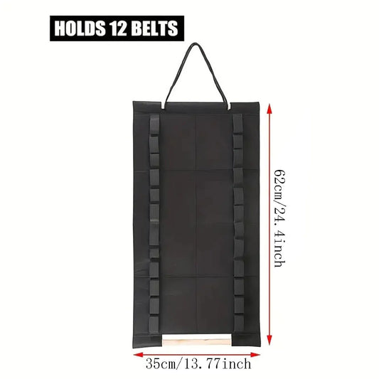 Portable karate belt display stand, with hanging medal sticks, lightweight hanging taekwondo belt display stand storage rack…