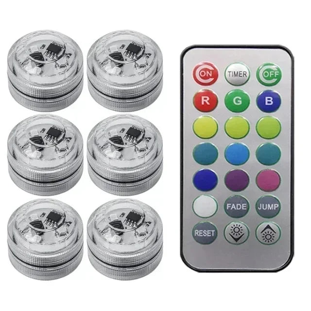 Wireless Adhesive LED Car Interior Ambient Light Remote Control Decor Auto Roof Foot Atmosphere Lamp Bicycle Tail Light - im…