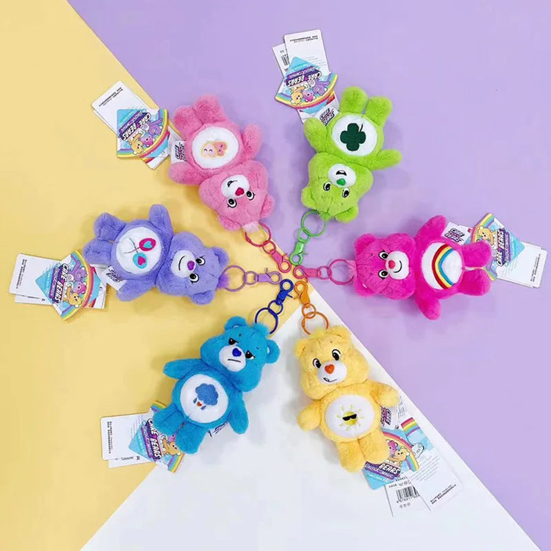 Care Bears Plush Kawaii Carebears Rainbown Bear Plush Anime Hobby Toy Keychain Bag with Sound Dolls Christmas Birthday Gifts…