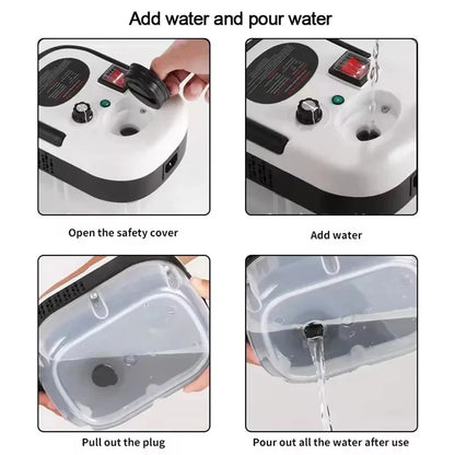 Portable Handheld Steam Cleaner High Temperature Pressurized Steam Cleaning Machine With Brush Heads For Kitchen Car - image…