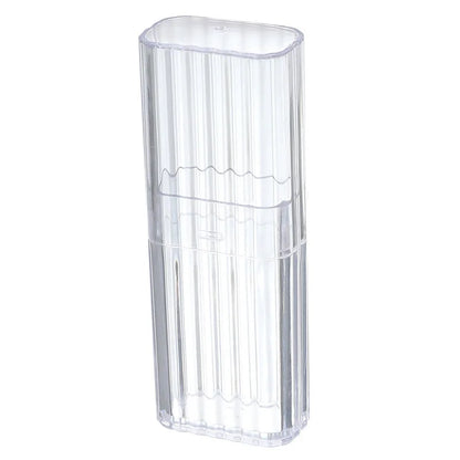 1pc Portable Transparent Storage Box, Practical Toothpick Cotton Swab Case for Travel or Business Trip - image 9