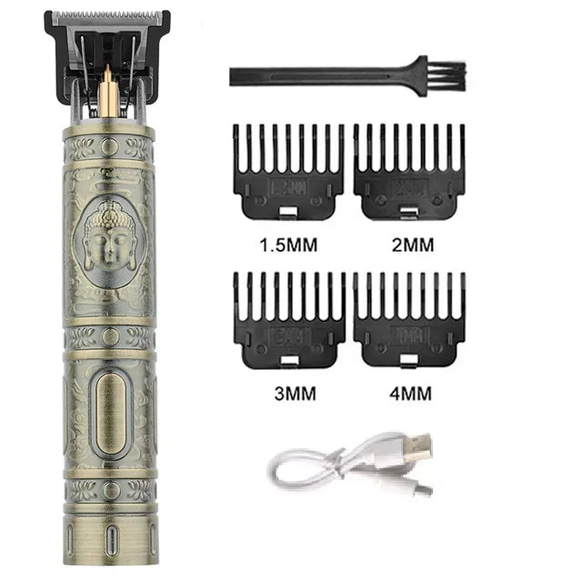 Carving Hair Clipper Professional Hair Cutting Machine Barber Rechargeable Hair Trimmer Metal Haircut Machine Clipper for Me…
