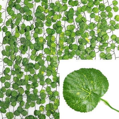 4/10M Artificial Plant Green Ivy Leaf Garland Fake Plant Creeper Hanging Vine Outdoor DIY Garden Wall Wedding Party Home Dec…