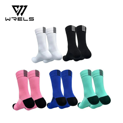 Jing Professional Cycling Socks Long Tube Men's and Women's Outdoor Sports Quick-Drying Four Seasons Bicycle Socks Running S…