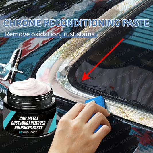 Car Rust Restoration Paste for Chrome Parts of Auto Rust And Fading on Car Wheels Designed for Renewing Oxidized Scratch Rep…