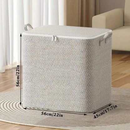 1pc Household Large Capacity Storage Bag Non-woven Material, Closet Wardrobe Organizer Can Be Used For Quilt Clothing, Toys…
