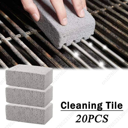 Cleaning Stone BBQ Cleaning Brick Small Grey Brick BBQ Grill Grill Plate Cleaning Tool Grease Cleaning Pumice Stone Kitchen…