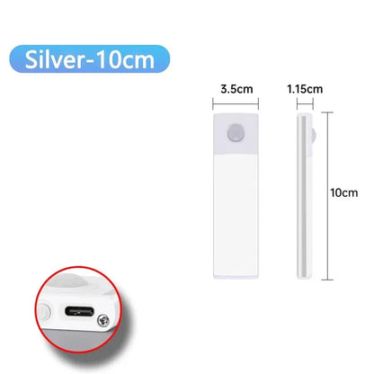 Cabinet Lights Motion Sensor LED Wireless USB Under Ultra Thin Night Light For Kitchen Cabinet Bedroom Wardrobe Indoor Light…