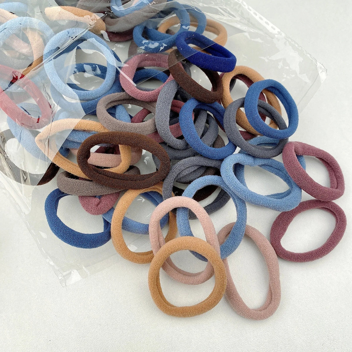 20/50/100pcs Four seasons Elastic Hair Bands Girls 4CM Sweets Scrunchie Rubber Band Hair Ties Clips Headband Hair Accessorie…