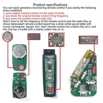 433MHz Auto Copy Remote Control Electric Garage Door Opener Remote Controller Duplicator Clone Cloning Code Transmitter - im…