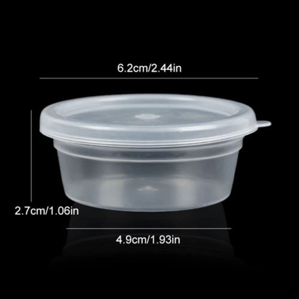 20PCS Foam Ball Round Clear Storage Box Container With Lid Slime Clay Storage Jar Sealed - image 5