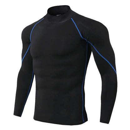 Men Sport T-shirt Quick Dry Bodybuilding Running Shirt Long Sleeve Compression Top Gym T Shirt Men Fitness Tight Rashgard -…