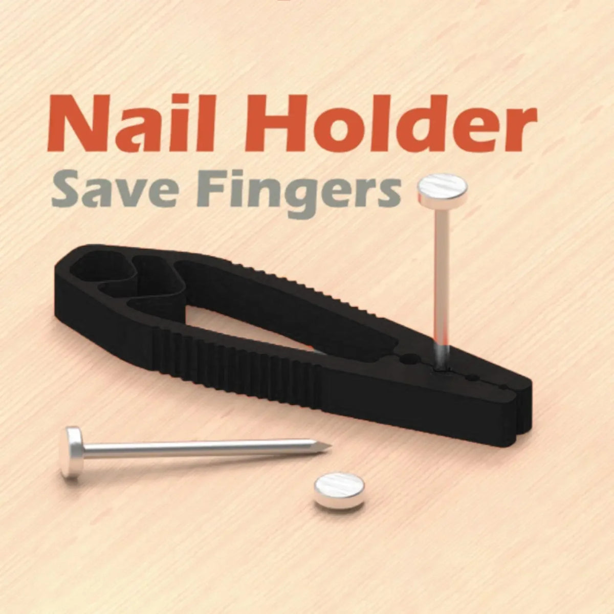 Portable Nail Fixer Tool Woodworking Nail Fixer Plastic Sliding Joint Pliers Protect Fingers for Maintenance and Woodworking…