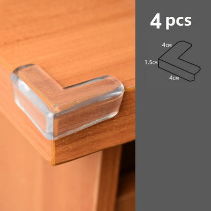 4Pcs/10PCS Children Baby Safety Silicone Protector Table Corner Edge Protection Cover Children Anticollision Edge Guards - i…
