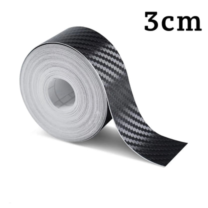 1-5m Nano Carbon Fiber Car Tape Sticker Door Mirror Paste Protector Strip DIY Protection Protective Film Waterproof Adhesive…