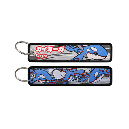 Japanese Anime Elf Monsters Keychain for Cars Backpack Key Holders Embroidery Keyrings Key Tag Jet Tag Accessories Gifts 1pc…