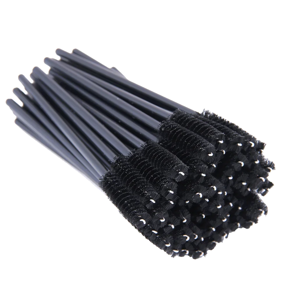 5/25/50 PCS Makeup Brushes Pink Crystal Eyelashes Brush Reusable Fake Lashes Extension Supplies False Eyelash Make up Tool H…