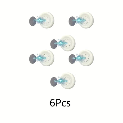 3/6pcs No Drill Magnetic Remote Holder - Wall Mount for TV/AC/DVD Remotes, White Space-Saving Design - image 7