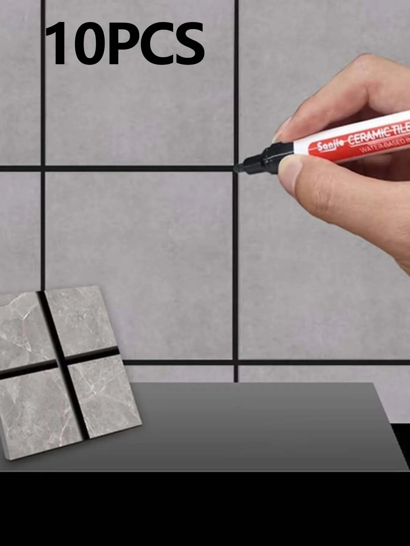 1/5/10/30PC Ceramic tile bathroom wall floor tile gap color repair anti-mildew waterproof whiteboard color repair pen - imag…