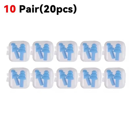 25/1Pair Ear Plugs Sleeping Noise Cancelling Reusable Silicone Sound Block Earplugs Summer Waterproof Swimming Ear Plug With…