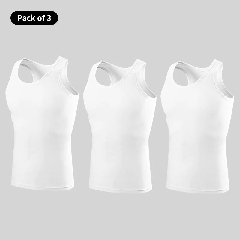 1/3/5 Piece Men's Cotton Sports Skinny Vest Teenagers Leisure Joker Sleeveless T Men's Fitness Training Simple Top - image 14