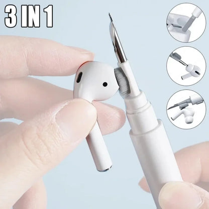 2 IN1 Cleaner Kit Set Earphones Cleaning Pen for Airpods 3 Pro Case 13 Brush Headsets Cleaners Earbuds Cleaning Tools - imag…