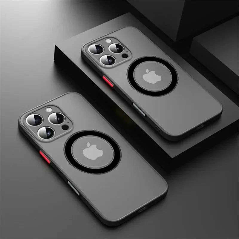 Luxury Armor Matte For Magsafe Magnetic Wireless Charging Case For iPhone 17 16 15 14 13 12 11Pro Max Mini Plus Shockproof C…