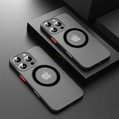 Luxury Armor Matte For Magsafe Magnetic Wireless Charging Case For iPhone 17 16 15 14 13 12 11Pro Max Mini Plus Shockproof C…