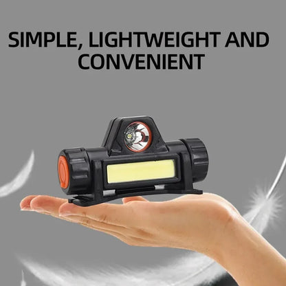 Rechargeable COB LED USB Headlamp Strong Magnetic Powerful Headlight Super Bright Waterproof Head Torch For Outdoor Fishing…