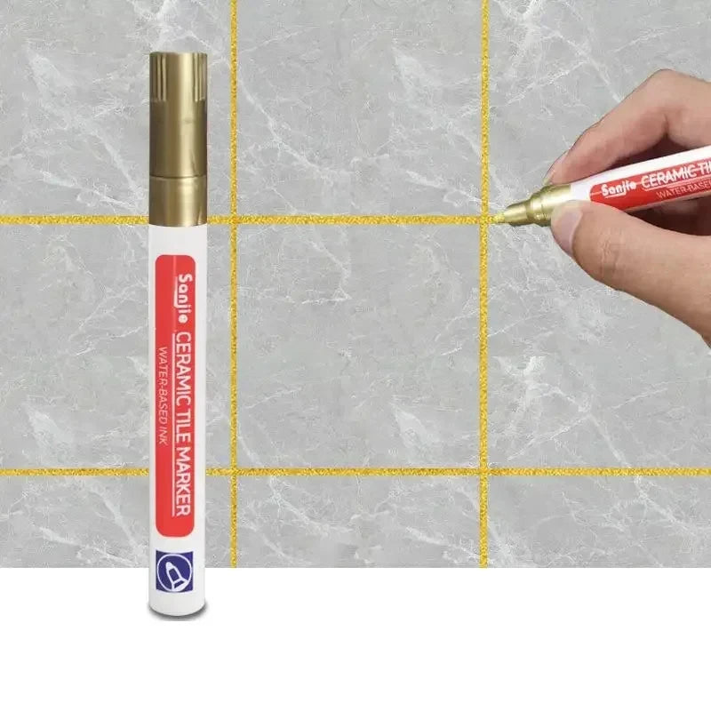 1/3 Pcs Waterproof White Marker Pen Wall Seam Repair Tiles Grout Markers Pens Floor Bathroom Decontamination Paint Brush Too…