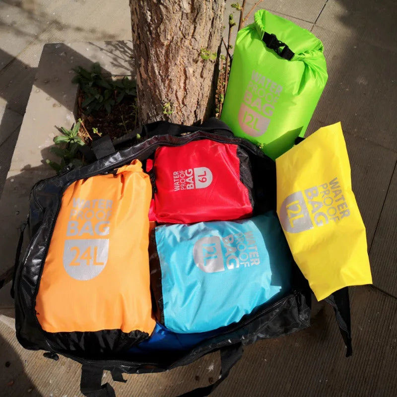 Swimming Waterproof Dry Bag Pack Rafting Kayaking River Trekking Floating Sailing Canoing Boating Water Resistance Dry Sacks…