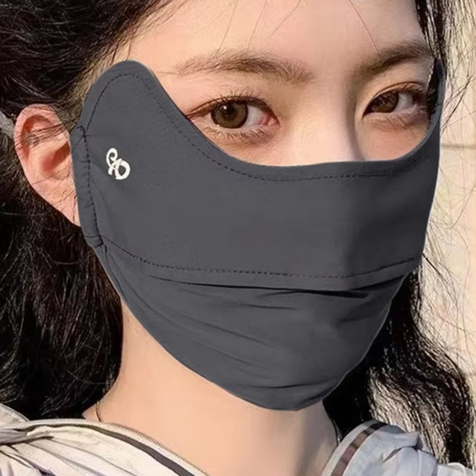 2026 NewThin Sunscreen Face Scarf Ice Silk Mask Summer Cover Veil Eye Protection Gini Golf
