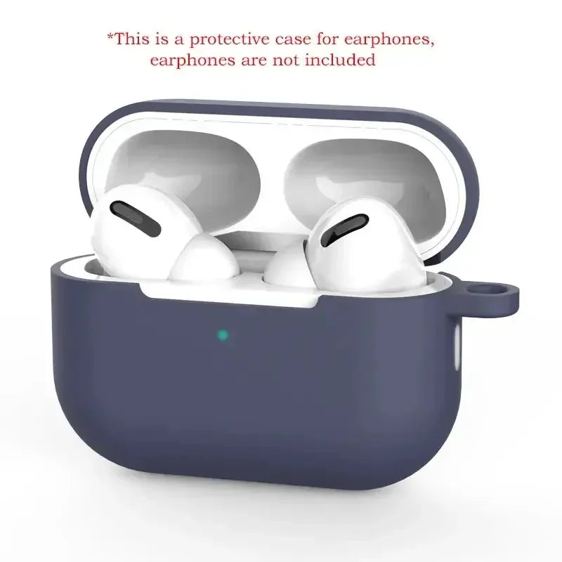 For AirPods Pro Protective Case Silicone New Solid Color Apple Bluetooth Headset Soft Case Protective Cover - image 11