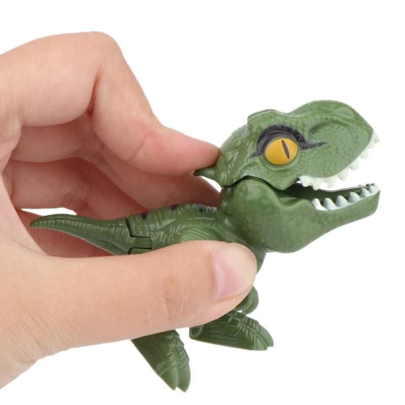 Jurassic Finger Dinosaur Triceratops Tyrannosaurus Model Toys for Kids Creative Finger Biting Dinosaurs Interactive Toy Boy…
