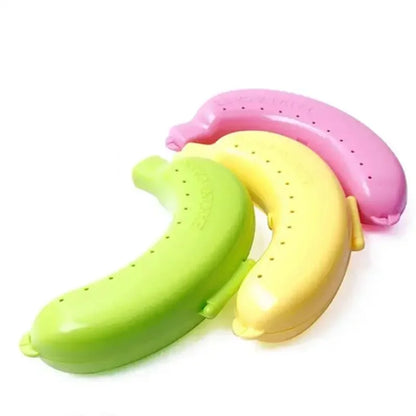 1PC Banana Trip Outdoor Travel Storage Box Cute Banana Case Protector Container Trip Outdoor Lunch Fruit Storage Box Holder…