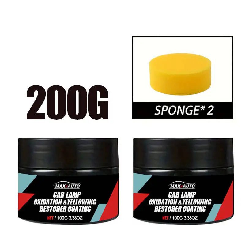 Car Headlight Restoration Polishing Kits Headlamp Scratch Remover Repair Cleaning Paste Remove Oxidation Headlight Polish Li…