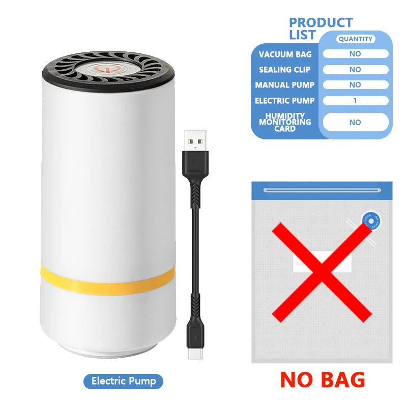 3D Printer Filament Vacuum Bag with USB Rechargeable Electric Air Pump, Vacuum Sealing for PLA ABS PETG Filament Storage - i…