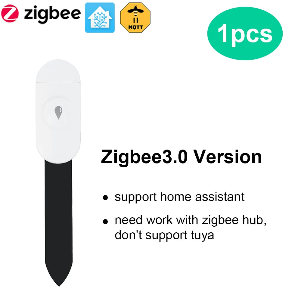 Tuya Zigbee Temperature Humidity Moisture Detector Smart Soil Tester Moisture Sensor Phone App RealTime Monitor for Home Gar…
