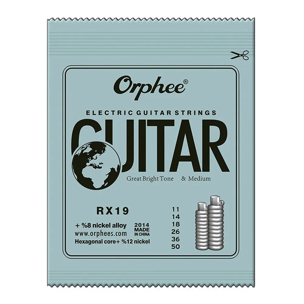 Orphee Electric Guitar Strings Set RX Series Hexagonal Carbon Steel 6 String for Electric Guitar Accessories Practice Use -…