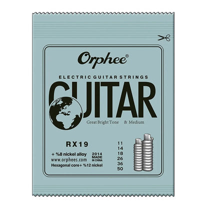 Orphee Electric Guitar Strings Set RX Series Hexagonal Carbon Steel 6 String for Electric Guitar Accessories Practice Use -…