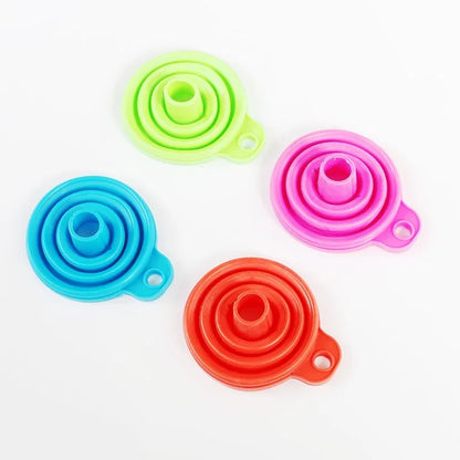 Car Engine Funnel Universal Silicone Liquid Funnel Washer Fluid Change Foldable Portable Auto Engine Oil Petrol Change Funne…