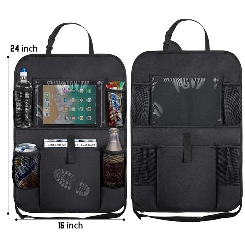 Car Backseat Organizer with Touch Screen Tablet Holder Auto Storage Pockets Cover Car Seat Back Protectors Car Accessories -…