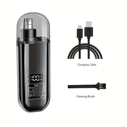 Men's Nose Hair Trimmer USB Rechargeable Electric Nose Ear Hair Clipper LED Display Portable Grooming Tool - image 6