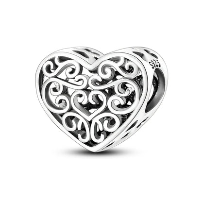 925 Sterling Silver Charms Beads Pendant Tree of Life Dog Elephant Love Heart Charm Fit Original Bracelet DIY Women Jewelry…