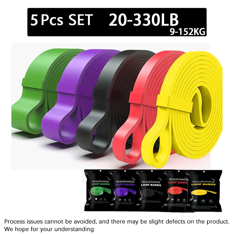 20~230lbs Heavy-Duty Resistance Band Agility Training Workout Gym Equipment Yoga Pilates Accessories Rubber Band Home Gym -…