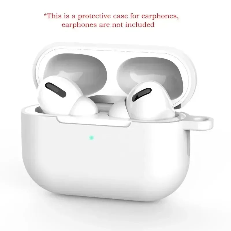 For AirPods Pro Protective Case Silicone New Solid Color Apple Bluetooth Headset Soft Case Protective Cover - image 8