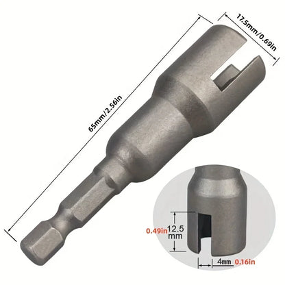 Natural Slotted Butterfly Hole Socket Wrench 65mm Hexagonal Handle Electric Screwdriver Wing Nut Socket Tool - image 3